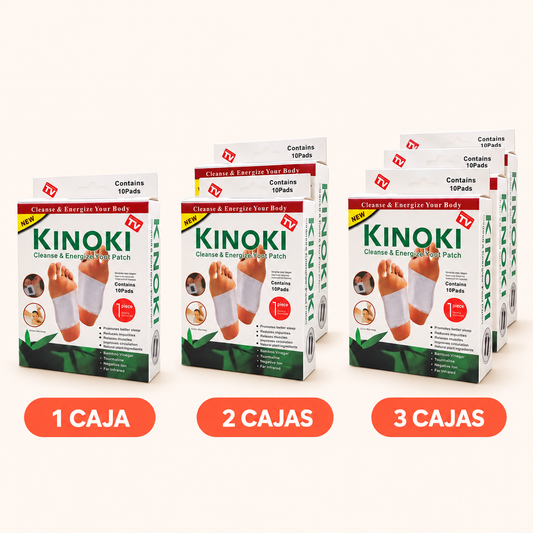 Combos de Parches Kinoki: 1, 2 y 3 cajas